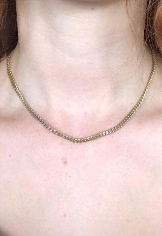 VINTAGE Y2K GOLD TONE CHAIN NECKLACE