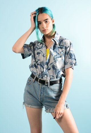 BLUE HAWAIIAN SHIRT