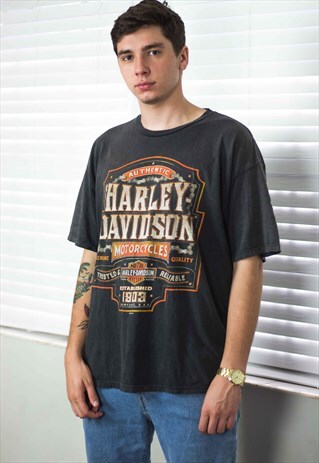 VINTAGE HARLEY DAVIDSON T-SHIRT LOGO 90S X 8.1