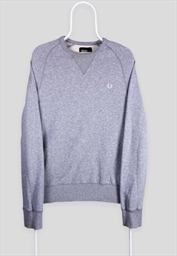 Vintage Fred Perry Sweatshirt Grey Small