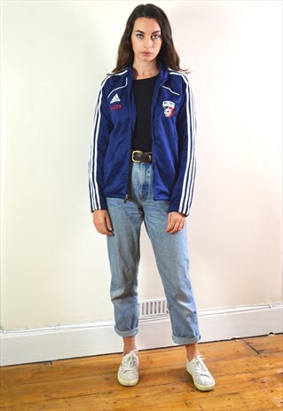 90S VINTAGE NAVY USA FOOTBALL OHIO FULL ZIP JACKET