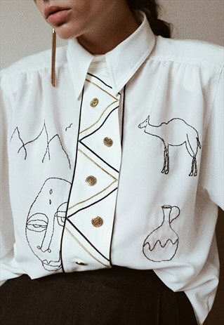HAND EMBROIDERED MOROCCAN SHIRT