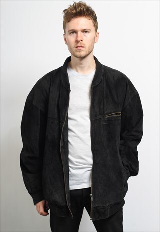 VINTAGE SUEDE BOMBER JACKET