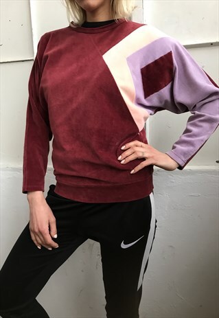 VINTAGE 90' OLDSCHOOL CUTE VELOUR UNISEX SWEATSHIRT