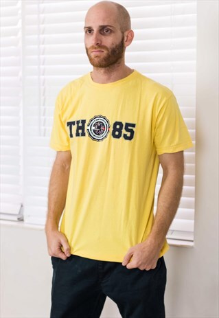 VINTAGE TOMMY HILFIGER T-SHIRT LOGO 90S S 5.8