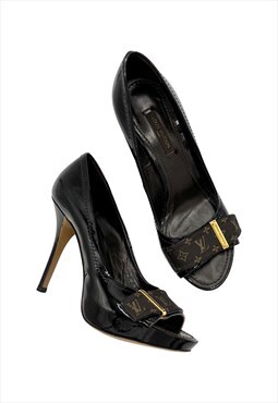 Louis Vuitton Heels Stilettos LV Logo Monogram Brown 36 / 3
