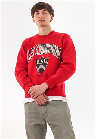 VINTAGE JANSPORT EAST STROUDSBURG UNIVERSITY 90S RED