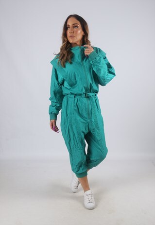 RARE VINTAGE 1980'S ADIDAS TRACKSUIT UK L 14 (KKBY)