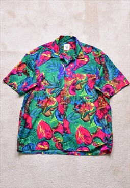 Vintage 80s St Michael Funky Print Casual Shirt 