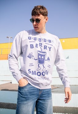 Berry Smooth Men's Fruit Graphic Sweatshirt