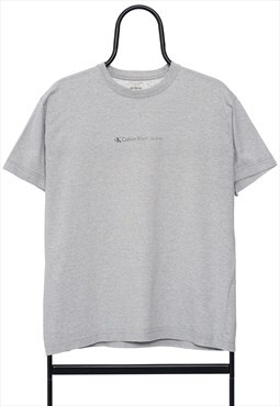 Calvin Klein Jeans Grey Logo TShirt Womens