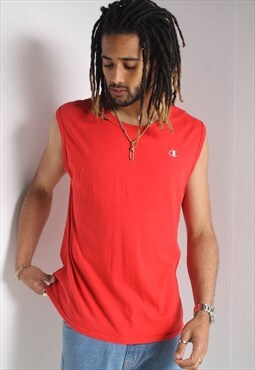 Vintage Champion Vest Red