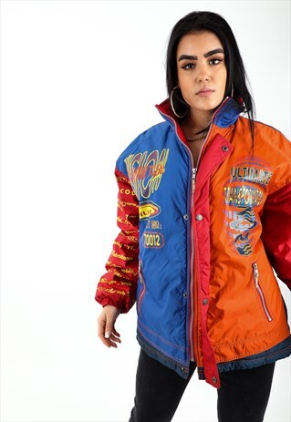 VINTAGE PATTERNED PUFFER JACKET NJ63