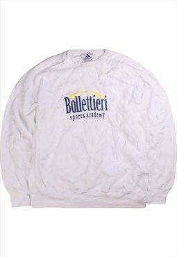 Vintage  Adidas Sweatshirt Heavyweight Crewneck Collar White