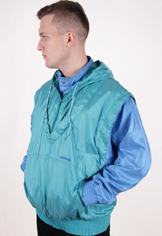 90S VINTAGE ADIDAS SHELL LINED ANORAK JACKET AA8290