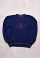 Vintage 90s OG Navy Embroidered Sweater