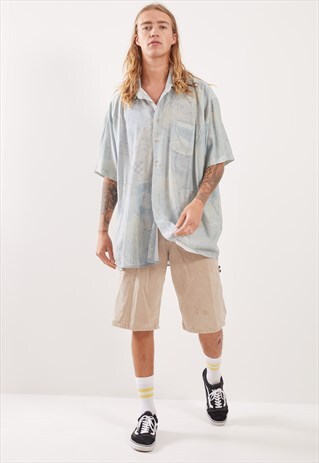 VINTAGE PATTERNED FESTIVAL SHORT SLEEVE SHIRT