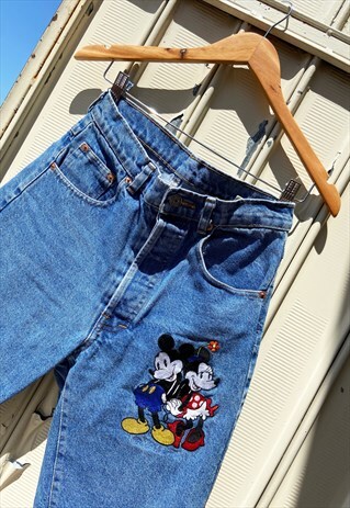 VINTAGE MICKEY MOUSE DENIM SHORTS