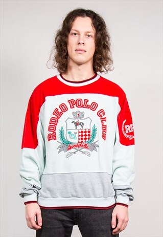 VINTAGE 90'S RODEO POLO CLUB BEVERLY HILLS SWEATSHIRT