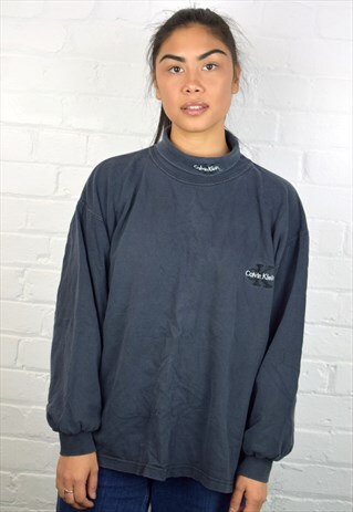 VINTAGE 90'S CALVIN KLEIN ROLL-NECK TOP