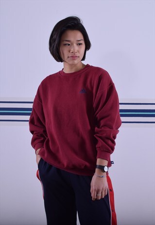MAROON ADIDAS SWEATSHIRT