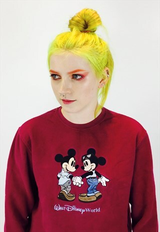 DISNEY MICKEY MOUSE EMBROIDERED SWEATSHIRT