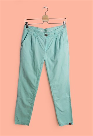 VINTAGE 90'S Y2K EDC CHINOS TROUSERS JEANS IN POWDER BLUE