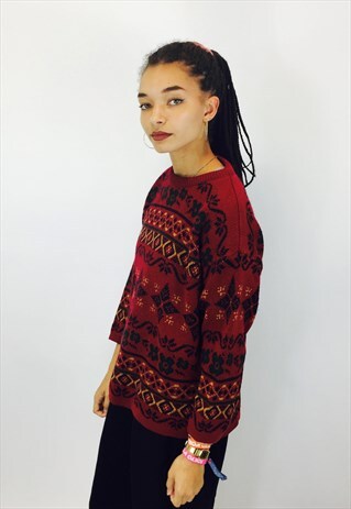 VINTAGE CHUNKY KNITTED JUMPER