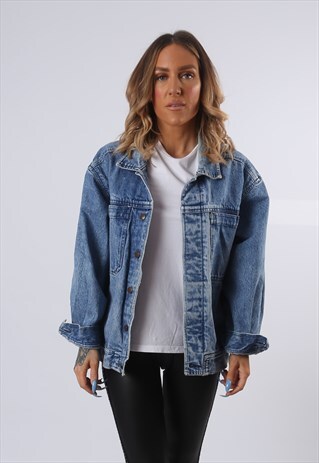 DENIM JACKET SMITH & HAWKEN OVERSIZED FITTED UK 16 (54E)