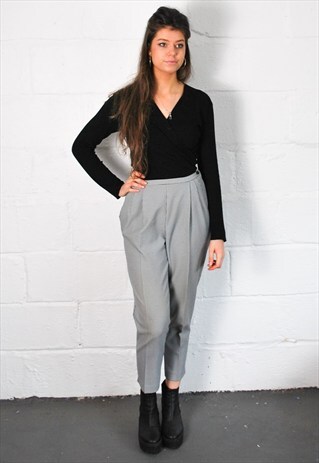 VINTAGE MONOCHROME DOGTOOTH TROUSERS