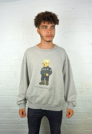 VINTAGE 90'S POLO BEAR RALPH LAUREN PULLOVER SWEATSHIRT