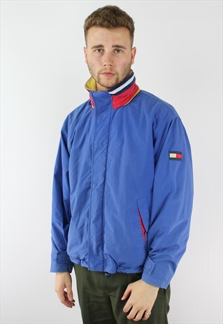 TOMMY HILFIGER VINTAGE NECK FLAG RAIN JACKET