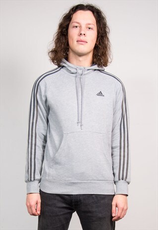 VINTAGE 90'S GREY ADIDAS HOODIE