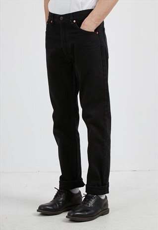 VINTAGE BLACK LEVI'S 521 FIT DENIM JEANS