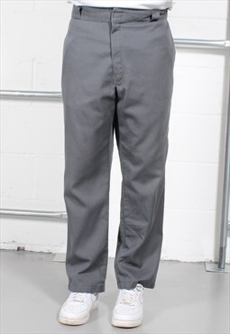 Vintage Dickies Canvas Trousers Grey Skater Cargo Pants W42