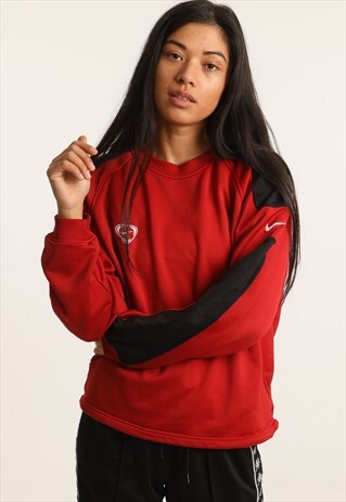 VINTAGE NIKE EMBROIDERED LOGO SWEATSHIRT