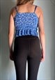 VINTAGE STRETCHY PLEATED CROP TOP