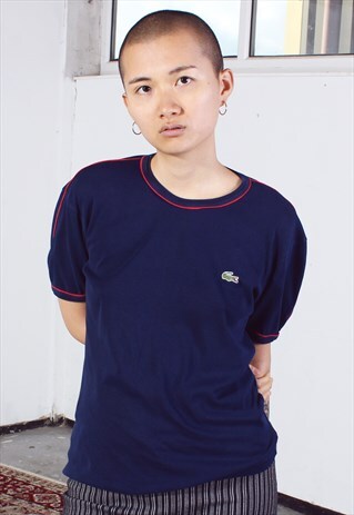 VINTAGE LACOSTE NAVY SHORT SLEEVE TEE