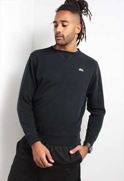 Vintage Lacoste Crew Neck Sweatshirt Black