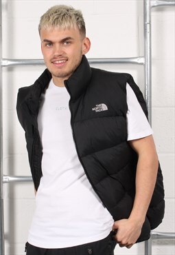 Vintage The North Face Gilet in Black Puffer Bodywarmer XL