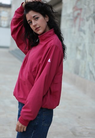VINTAGE 90'S ADIDAS 1/4 ZIP SHELL JACKET