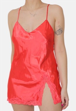 Orange coral nightgown slip dress