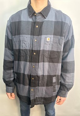 Vintage Carhartt Fleece Lined Checked Shirt 