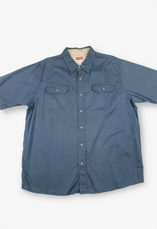 Vintage wrangler workwear shirt navy blue xl BV16686