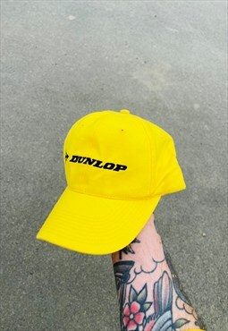 Vintage 90s Dunlop Embroidered Hat Cap