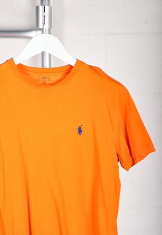 Vintage Polo Ralph Lauren T-Shirt Orange Short Sleeve Tee XS