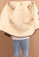 VINTAGE 80'S MEN SHEEPSKIN COAT IN BROWN