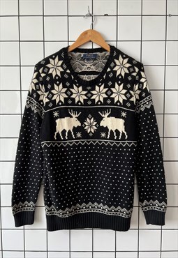 Vintage POLO RALPH LAUREN Sweater Jumper Knit Christmas 
