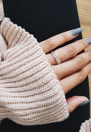 925 STERLING SILVER ARROW RING