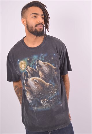VINTAGE T-SHIRT TOP BLACK